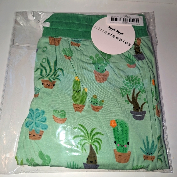 Little Sleepies Succulent Women's Joggers XS NEW NWT NIB - Picture 2 of 2